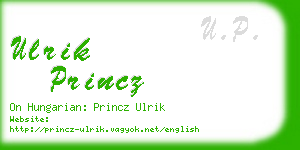 ulrik princz business card